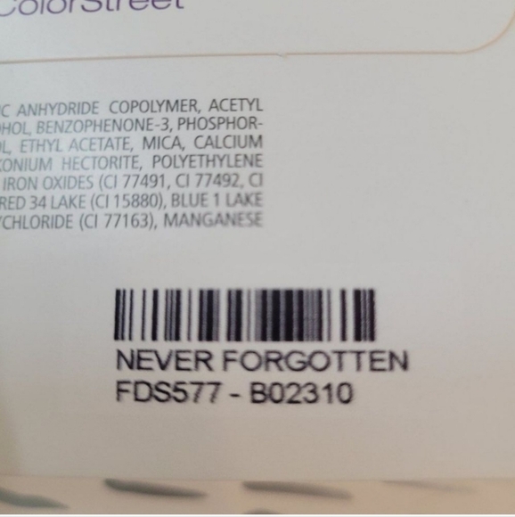 Colorstreet Nail Polish Strips Retired Pattern‎ Never Forgotten Breast Cancer - Picture 5 of 6